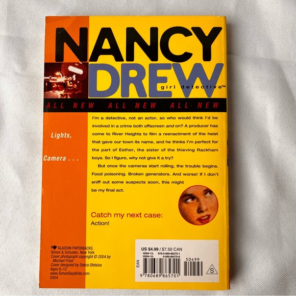 Lights, Camera . . . Nancy Drew Girl Detective Series Book 5, By Carolyn Keene - Picture 2 of 9